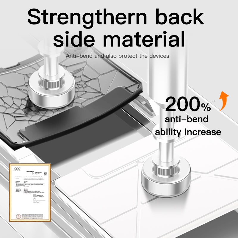 iFacemall Ultra-Light 360° Rotating Slide Rail Protective Case for iPad (7th/8th/9th Generation) 10.2-inch – Horizontal and Vertical Stand, Shockproof