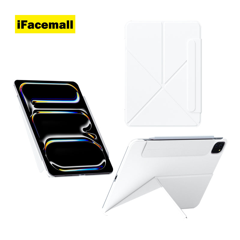 2023 iFacemoll کەیسی شیک بە ڕێڵی سلاید بۆ ئایپاد پرۆ 12.9-ئینج(2018/2020/2021/2022)