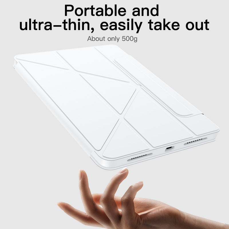 iFacemall Ultra-Light 360° Rotating Slide Rail Protective Case for iPad (7th/8th/9th Generation) 10.2-inch – Horizontal and Vertical Stand, Shockproof