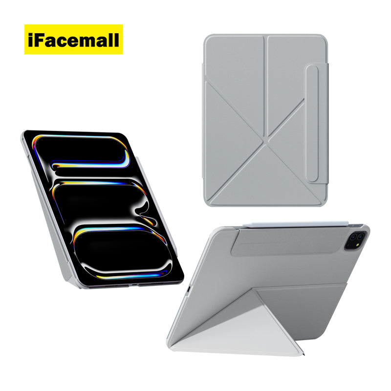 2023 iFacemoll کەیسی شیک بە ڕێڵی سلاید بۆ ئایپاد پرۆ 12.9-ئینج(2018/2020/2021/2022)