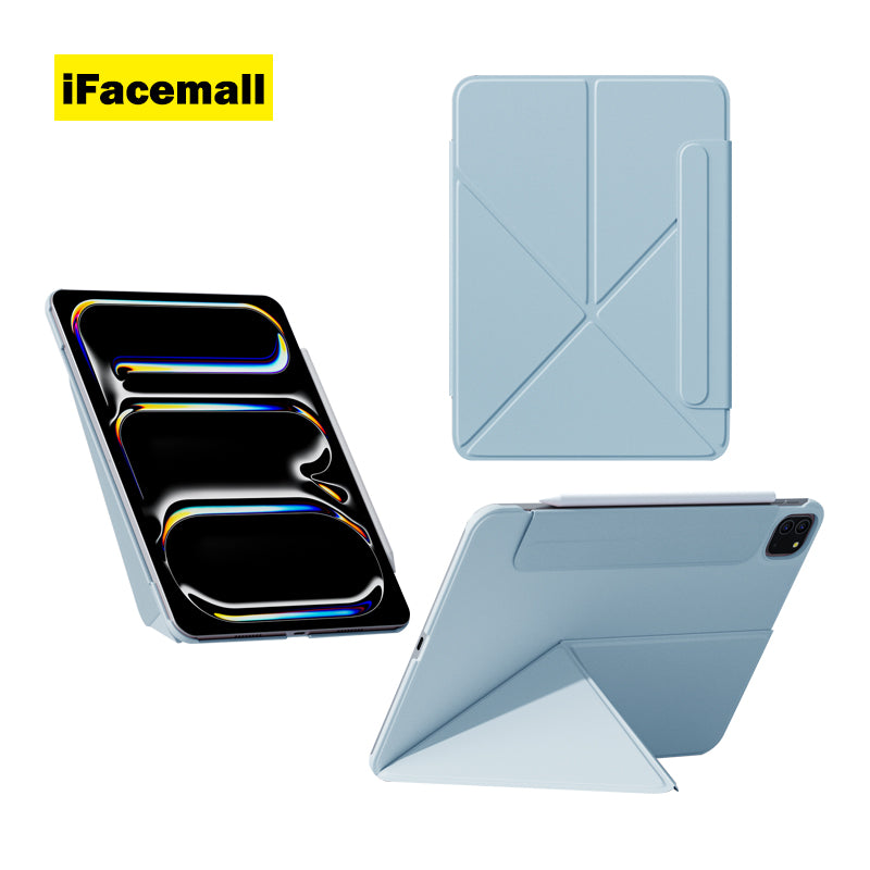 2023 iFacemoll کەیسی شیک بە ڕێڵی سلاید بۆ ئایپاد پرۆ 12.9-ئینج(2018/2020/2021/2022)