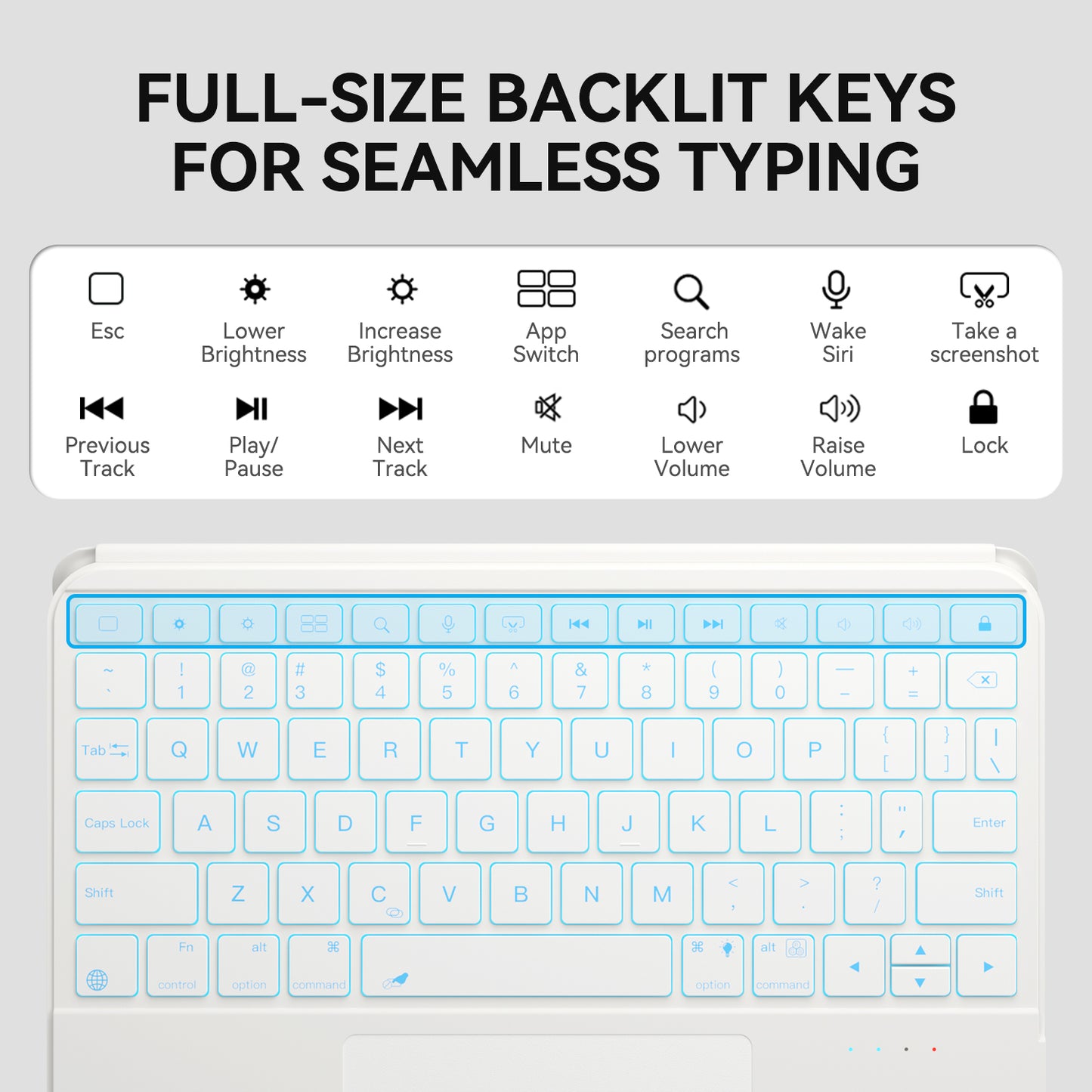 2023 iFacemall Stylish Keyboard Case with Foldable Stand Slide Rails for iPad 9th/8th/7th Gen 10.2inch (2021/2020/2019)