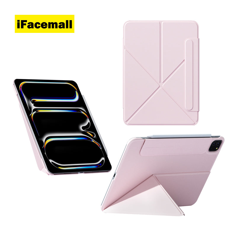 2023 iFacemoll کەیسی شیک بە ڕێڵی سلاید بۆ ئایپاد پرۆ 12.9-ئینج(2018/2020/2021/2022)