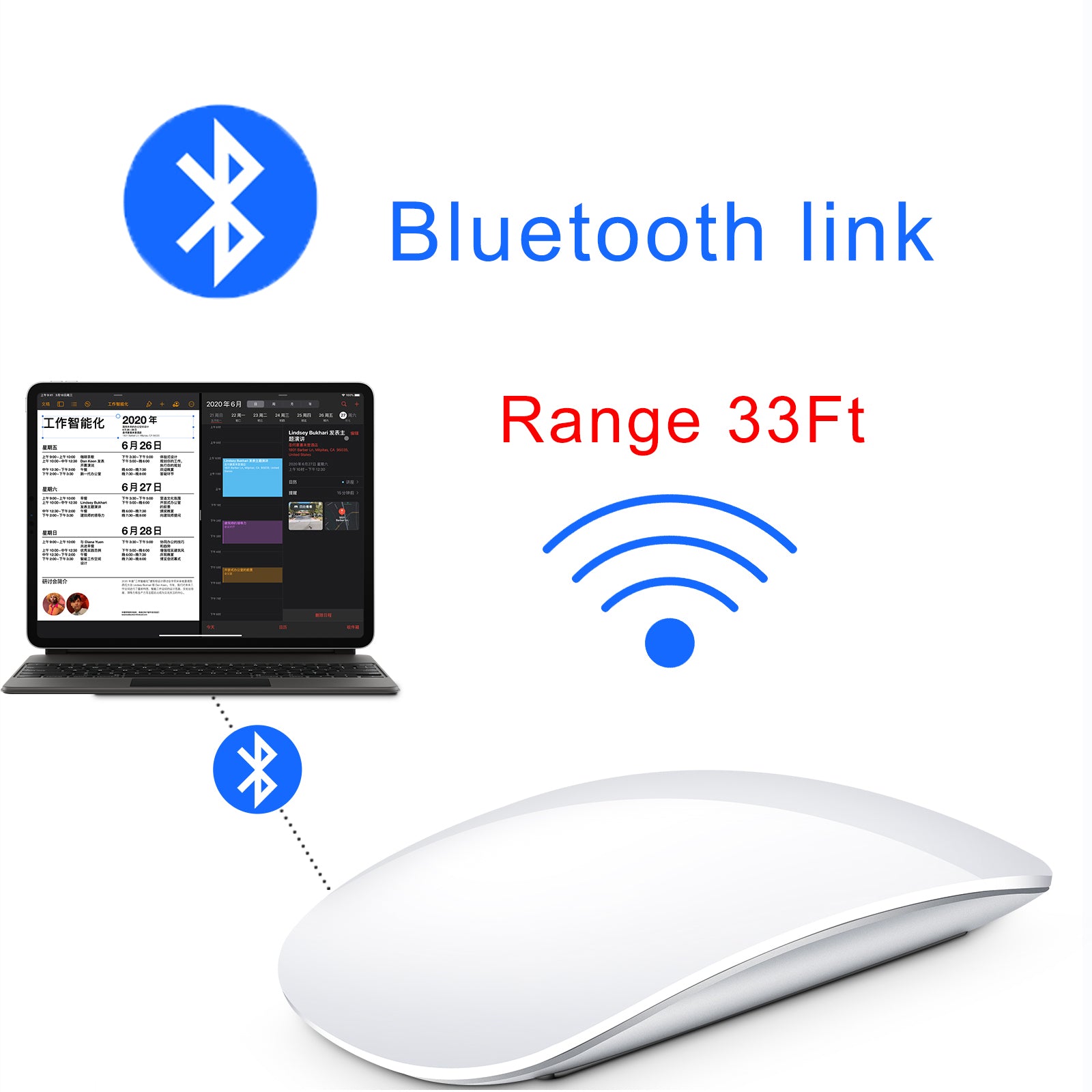 iFacemall Bluetooth Mouse for Apple