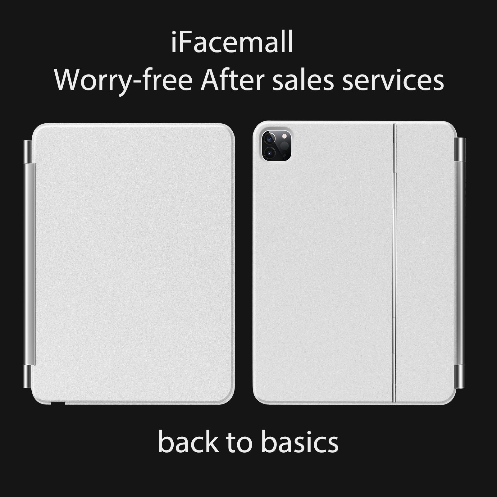 iFacemall Stylish Magic Keyboard Case for iPad Pro 12.9inch (2018/2020/2021/2022)