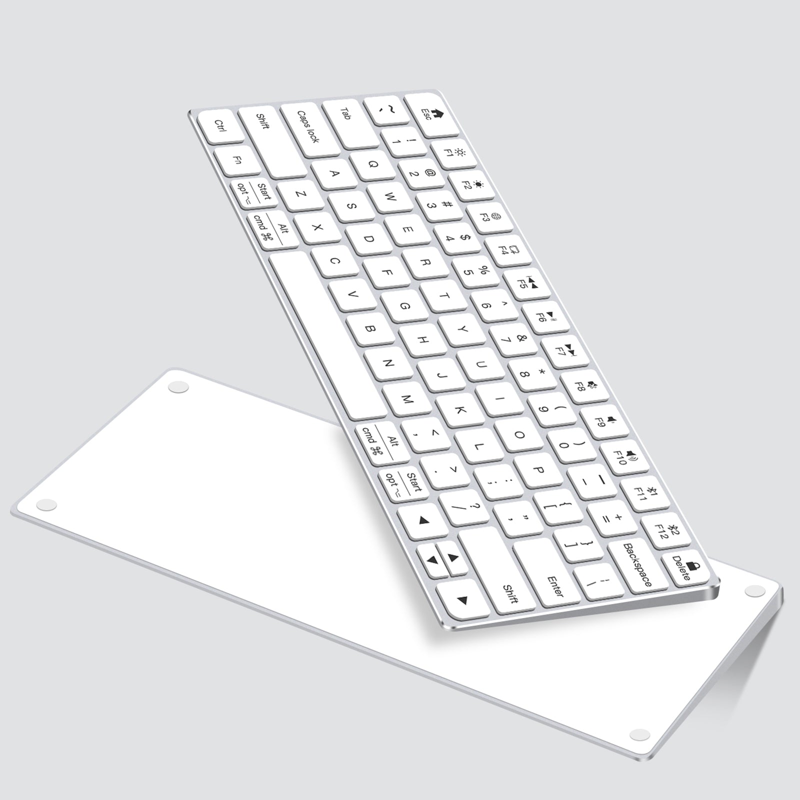 iFacemall Multi-Device Bluetooth Keyboard, Switch up to 2 Devices