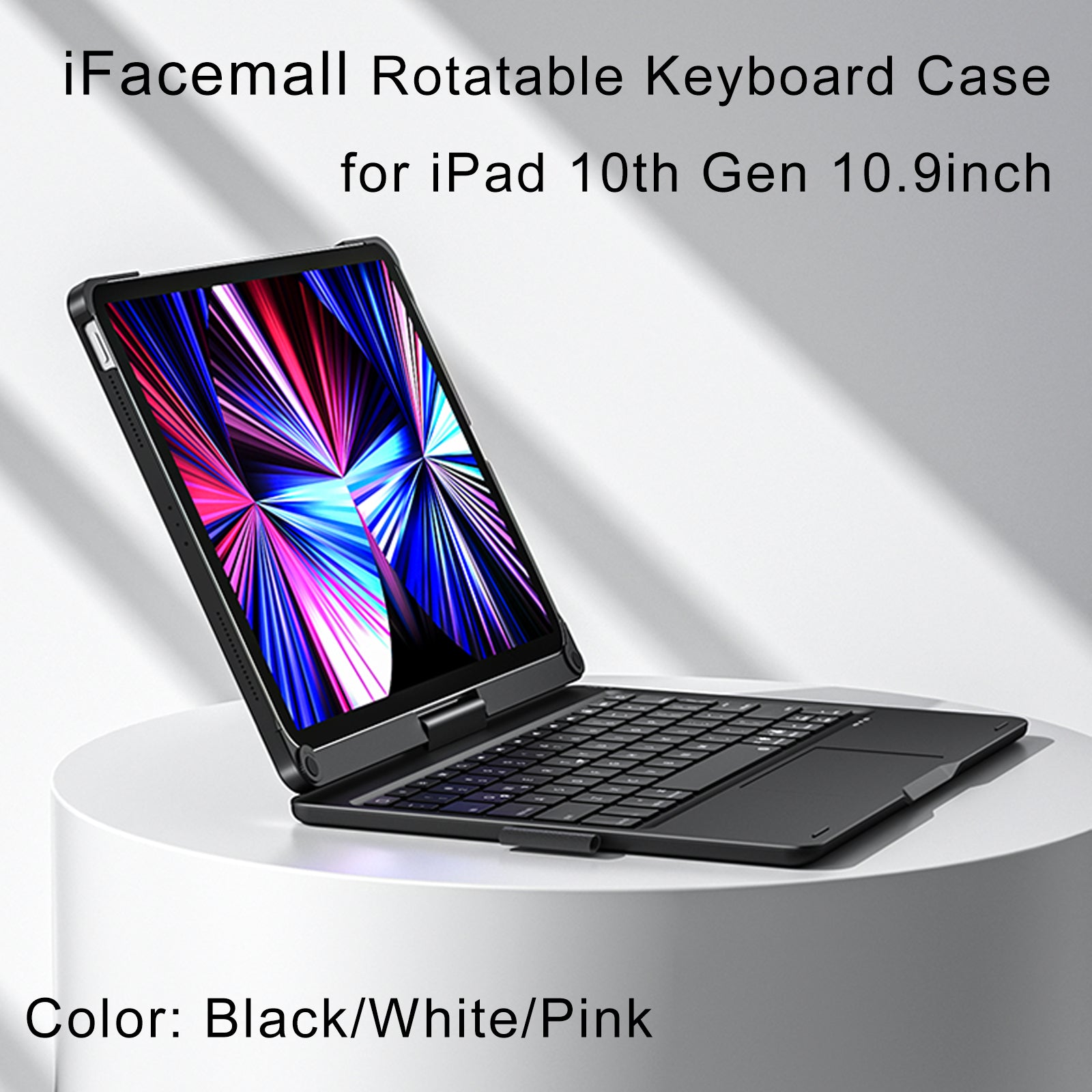 Ultra-Slim & Lightweight Shockproof Protective Cover – iPad Keyboard Case for iPad Air 10.9" / iPad Pro 11 with Magic Keyboard, Trackpad, 7-Color Backlight, Magnetic Attachment