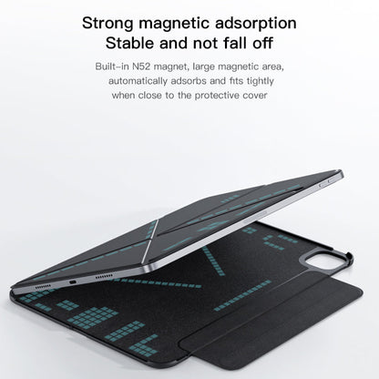 iFacemall Ultra-Light 2.8mm Slim Case for iPad (7th/8th/9th Gen) 10.2" – Landscape & Portrait Stand, Shockproof, Magnetic, Super Slim & Lightweight, Foldable with Adjustable Angles, Triangular Structure for Stability (Black, iPad 7th/8th/9th Gen 10.2")