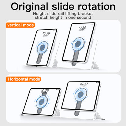 iFacemall Ultra-Light 360° Rotating Slide Rail Protective Case for iPad (7th/8th/9th Generation) 10.2-inch – Horizontal and Vertical Stand, Shockproof