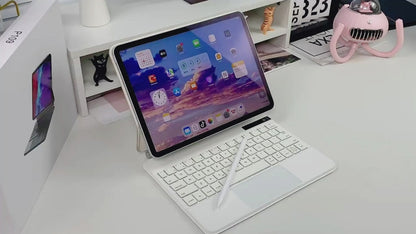 iPad Keyboard Case Compatible with iPad Air 10.9-inch / iPad Pro 11-inch, JIS Japanese Layout, Magic Keyboard with Trackpad, 7-Color Backlight, Magnetic Attachment, Ultra-Slim & Lightweight, Shockproof Protective Cover