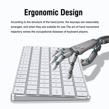 iFacemall Multi-Device Bluetooth Keyboard – Wireless Rechargeable Keyboard for Computer, Tablet & Smartphone
