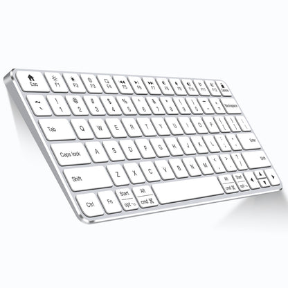 iFacemall Multi-Device Bluetooth Keyboard – Wireless Rechargeable Keyboard for Computer, Tablet & Smartphone