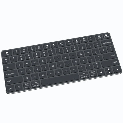 iFacemall Multi-Device Bluetooth Keyboard – Wireless Rechargeable Keyboard for Computer, Tablet & Smartphone