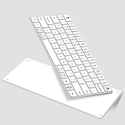 iFacemall Multi-Device Bluetooth Keyboard – Wireless Rechargeable Keyboard for Computer, Tablet & Smartphone