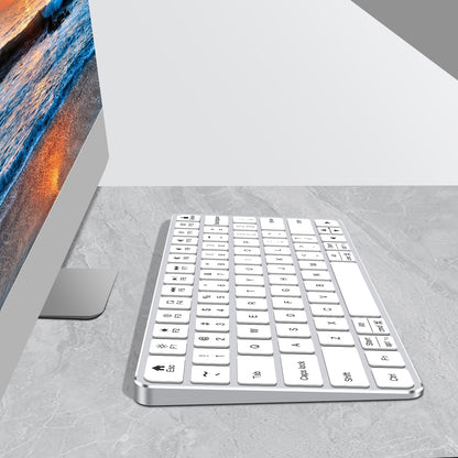 iFacemall Multi-Device Bluetooth Keyboard – Wireless Rechargeable Keyboard for Computer, Tablet & Smartphone