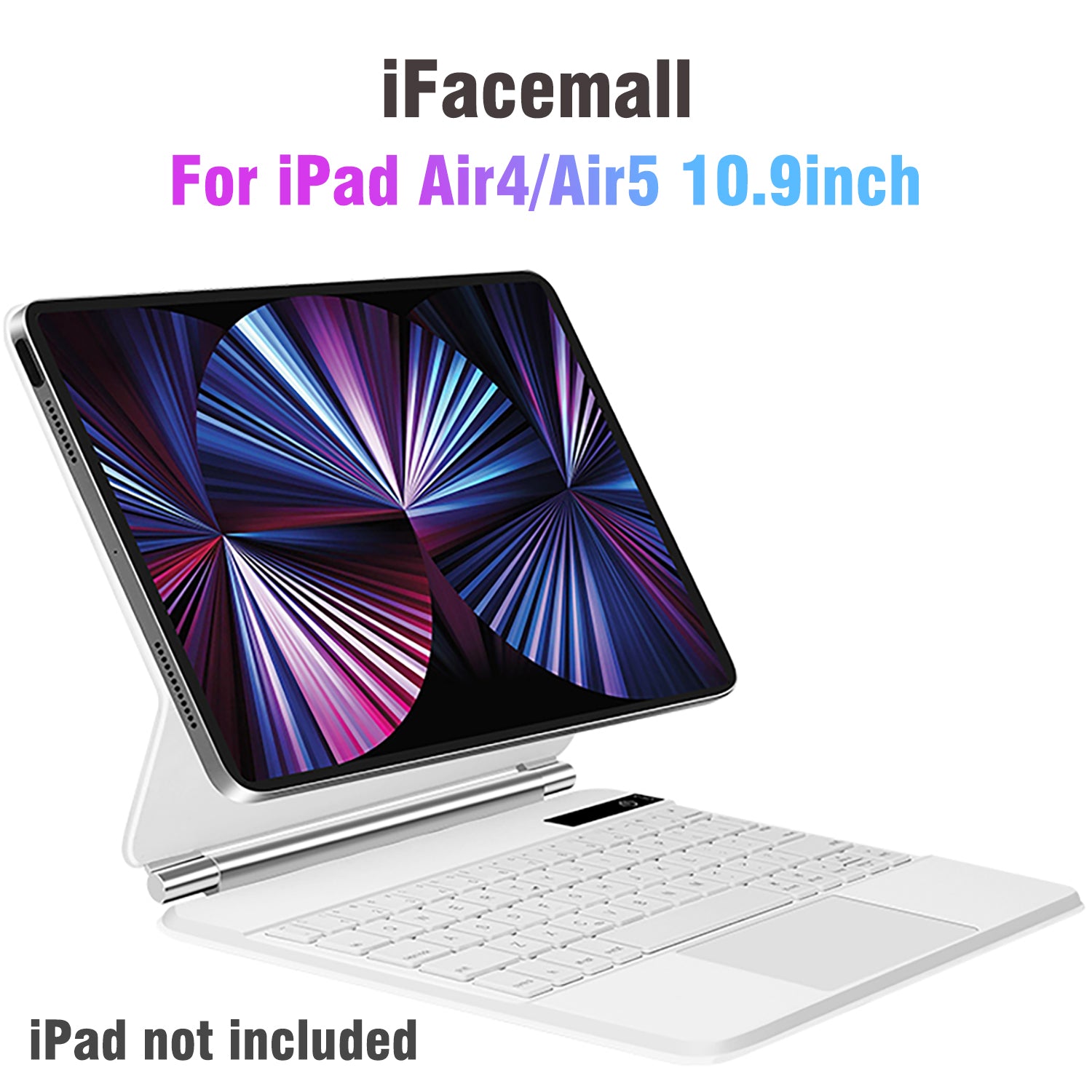 iFacemall Stylish Magic Keyboard Case for iPad Air4-2020 / Air5-2022 10.9inch